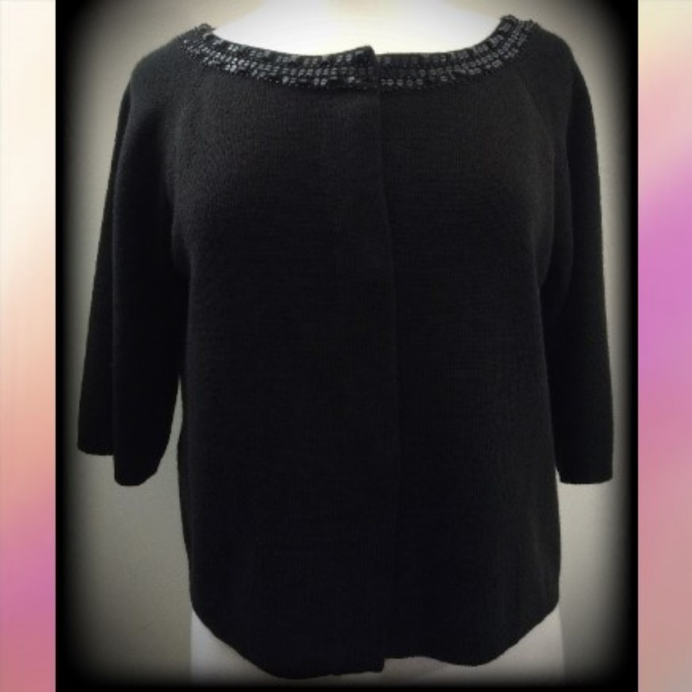 NWT LOFT Embellished Sequin Cropped Shrug Sweater